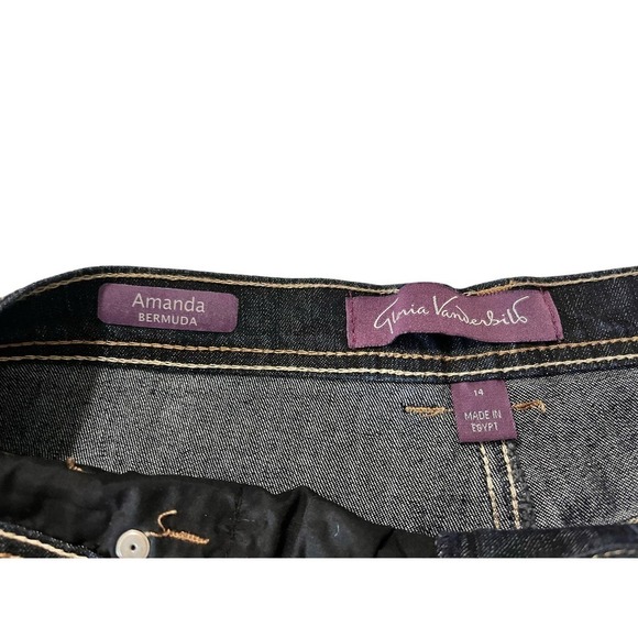 Gloria Vanderbilt Bermuda Shorts, Denim, Size 14 - Picture 5 of 5